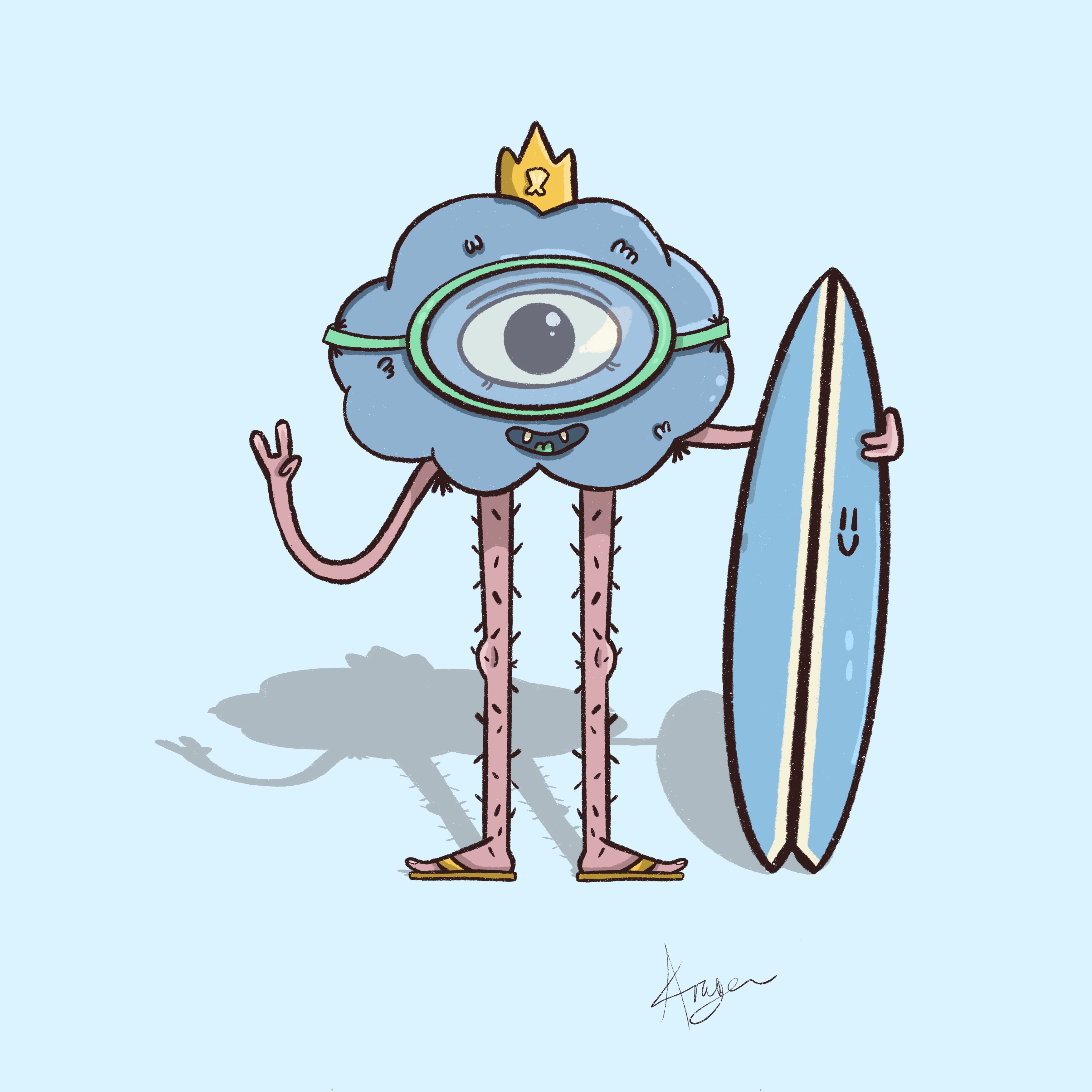 Clive collection : Surfer clive